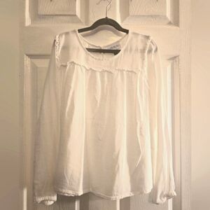 Children's Place girls white blouse, size  10/12
